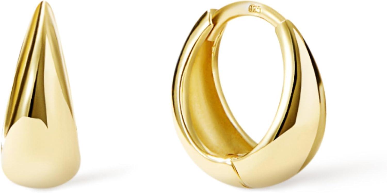 imageAna Luisa Hoop Earrings for Women 14K Gold Plated amp Silver Rhodium Plated Assorted Earring Styles Dainty Small Gold Hoop Earrings Hypoallergenic TarnishFree JewelryGold