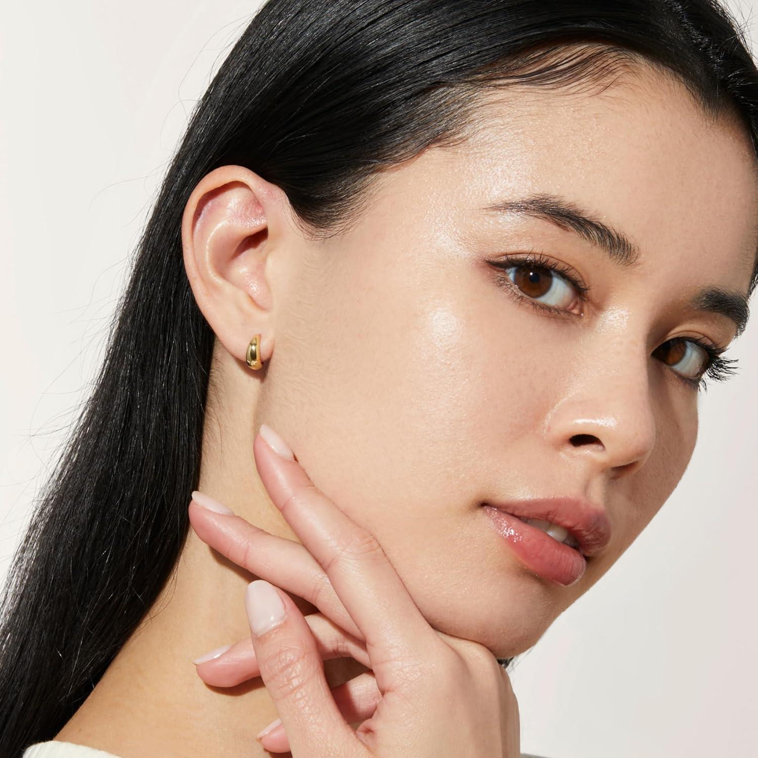 imageAna Luisa Hoop Earrings for Women 14K Gold Plated amp Silver Rhodium Plated Assorted Earring Styles Dainty Small Gold Hoop Earrings Hypoallergenic TarnishFree JewelryGold