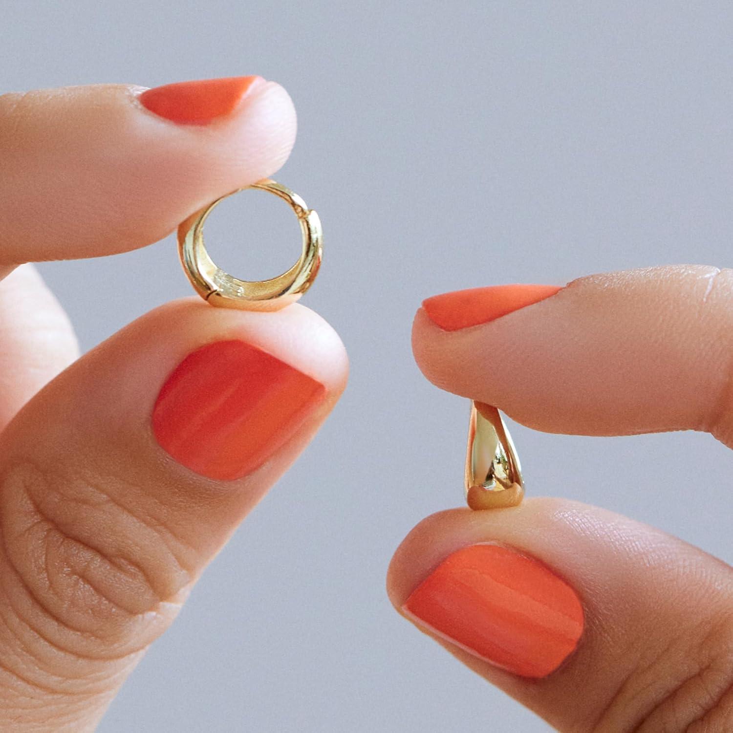 imageAna Luisa Hoop Earrings for Women 14K Gold Plated amp Silver Rhodium Plated Assorted Earring Styles Dainty Small Gold Hoop Earrings Hypoallergenic TarnishFree JewelryGold