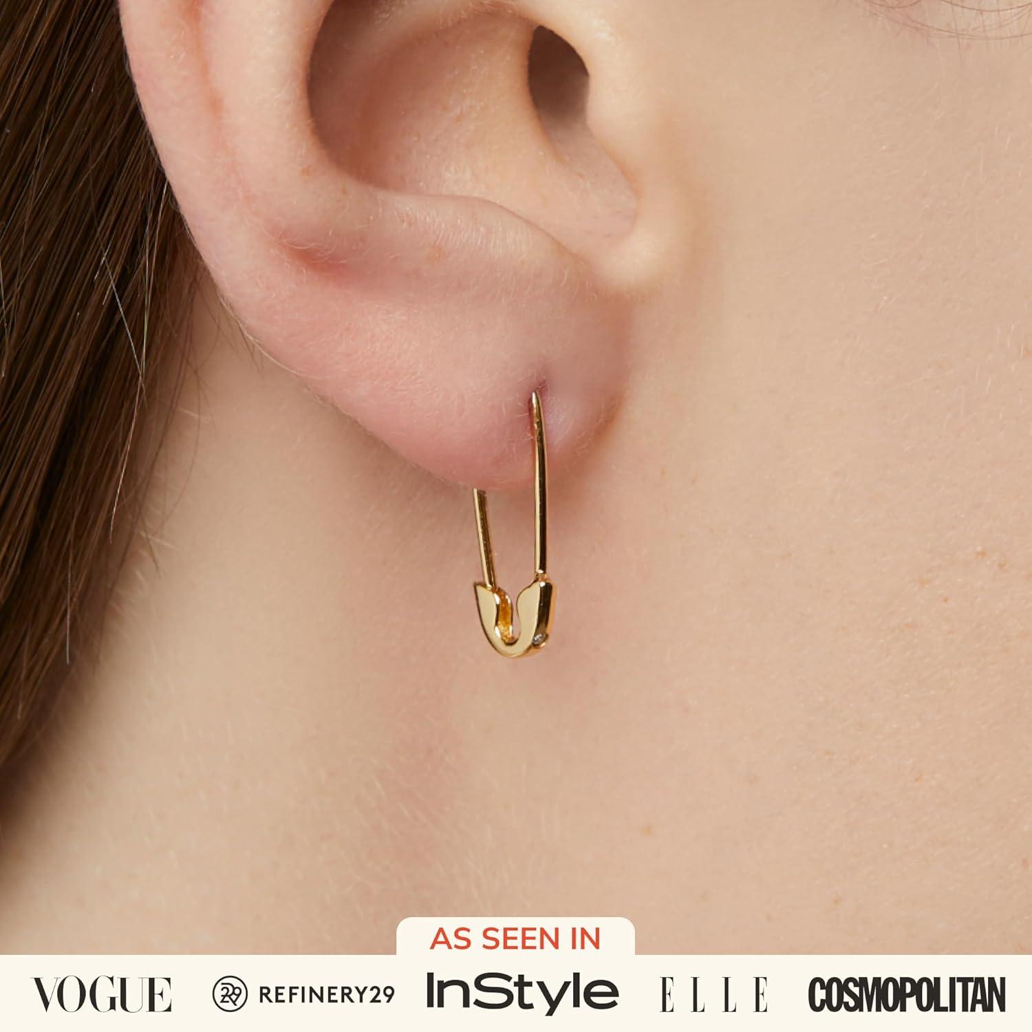 imageAna Luisa Hoop Earrings for Women 14K Gold Plated amp Silver Rhodium Plated Assorted Earring Styles Dainty Small Gold Hoop Earrings Hypoallergenic TarnishFree JewelryGold