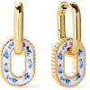 imageAna Luisa Ash Double Hoop Earrings for Women  14K Gold Plated Silver amp TwoTone Drop Dangle Hoop Earring  Trendy Paperclip Link Huggie Hoop  Hypoallergenic WaterResistant amp TarnishFree JewelryBlue Marble