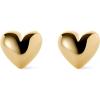 imageAna Luisa Puffed Heart Earrings  Heart Charm Huggie Hoops and Earring Stud Styles  Dainty 14K Gold Plated Silver Rhodium Plated amp Mixed Metal Silver amp Gold Earrings  Hypoallergenic WaterResistantGold  Stud