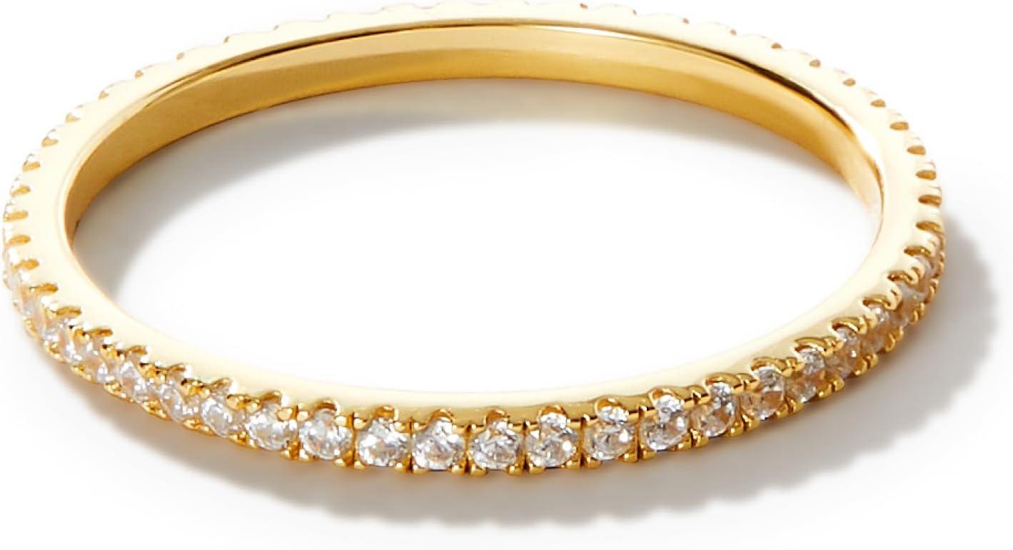 imageAna Luisa Gold Rings for Women 14K Gold Plated Rings for Women Non Tarnish Trendy Stacking Ring for Everyday Wear Twisted Heart Eternity Ring Double Styles Hypoallergenic amp WaterResistant JewelryEternity Ring