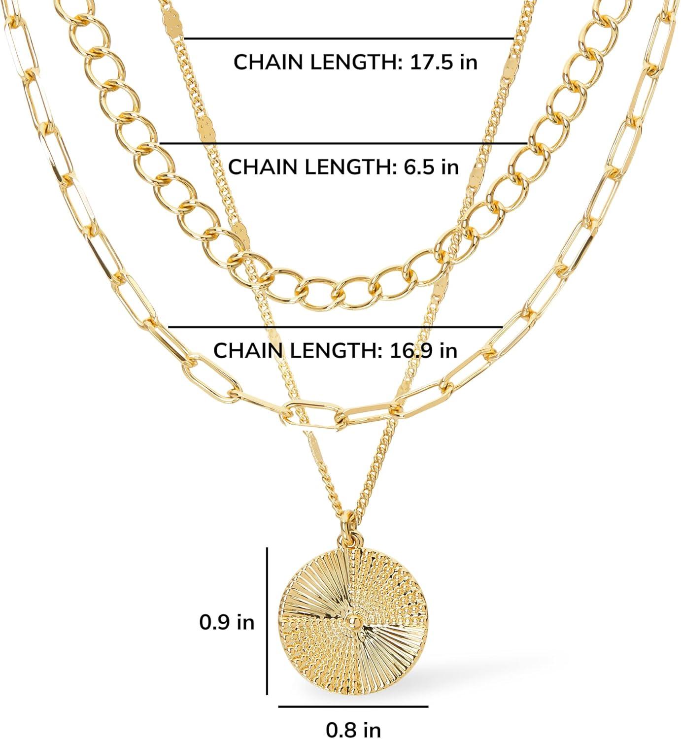 imageAna Luisa Layered Necklace Set for Women Chic 14K Gold Plated Vintage Chains with Two Separate Necklaces for a Layered Look Hypoallergenic amp TarnishFree Dainty Gold Chain Necklace WomenMichelle Layered