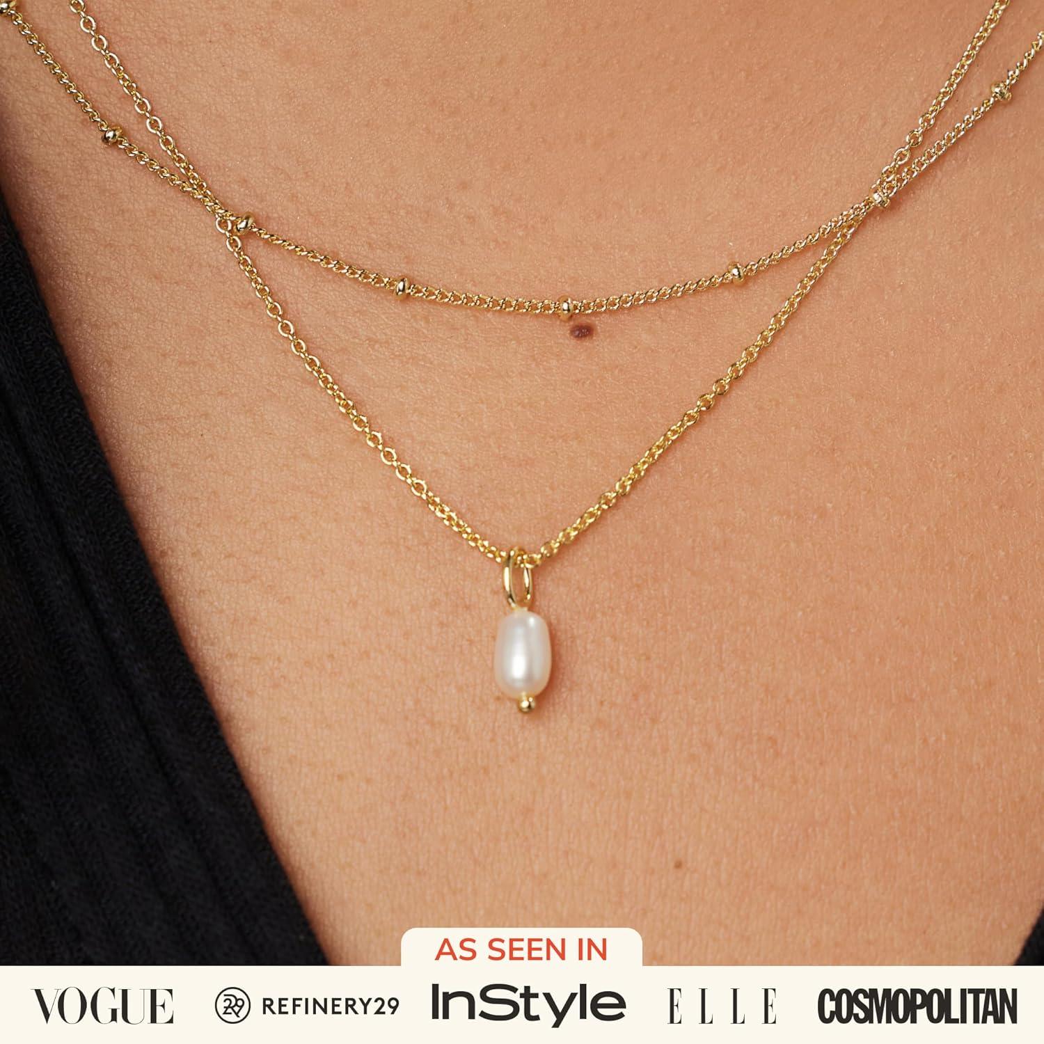 imageAna Luisa Layered Necklaces for Women Chic 14K Gold Plated Chains with Two Separate Necklaces for a Layered Look Trendy Charm Necklace Hypoallergenic amp TarnishFree Dainty Gold Chain NecklaceTate Set