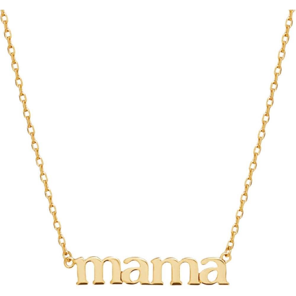 imageAna Luisa Gold Dainty Mama Necklace for Women Sentimental 14K Gold Nameplate Necklace for Mom Hypoallergenic WaterResistant TarnishFree Jewelry Mothers Day Necklaces Everyday Mom Jewelry