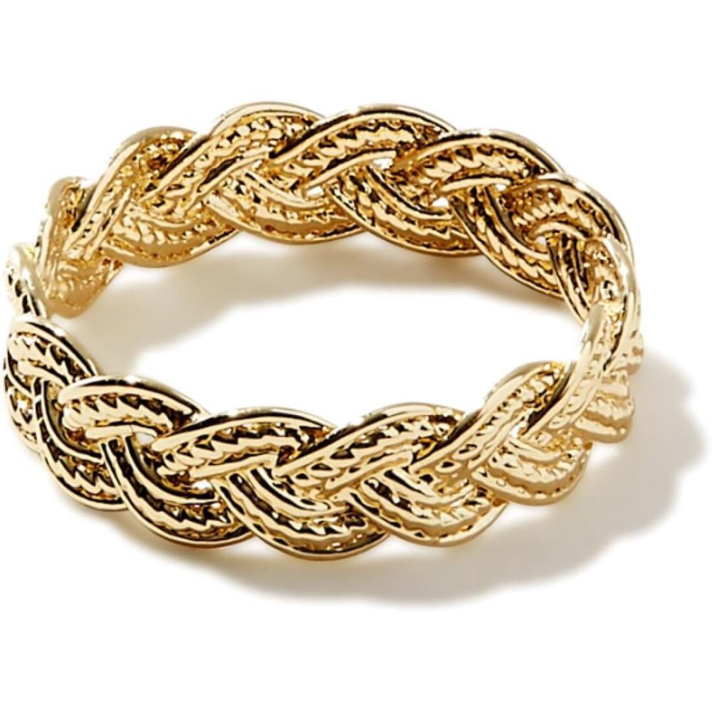 imageAna Luisa Gold Rings for Women 14K Gold Plated Rings for Women Non Tarnish Trendy Stacking Ring for Everyday Wear Twisted Heart Eternity Ring Double Styles Hypoallergenic amp WaterResistant JewelryBand Ring