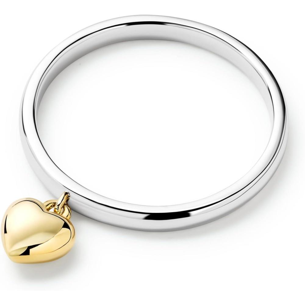 imageAna Luisa Gold Rings for Women 14K Gold Plated Rings for Women Non Tarnish Trendy Stacking Ring for Everyday Wear Twisted Heart Eternity Ring Double Styles Hypoallergenic amp WaterResistant JewelryLeia Heart Ring Two Tone