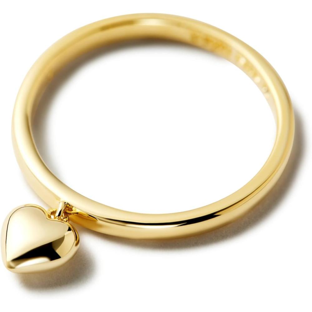 imageAna Luisa Gold Rings for Women 14K Gold Plated Rings for Women Non Tarnish Trendy Stacking Ring for Everyday Wear Twisted Heart Eternity Ring Double Styles Hypoallergenic amp WaterResistant JewelryLeia Heart Ring