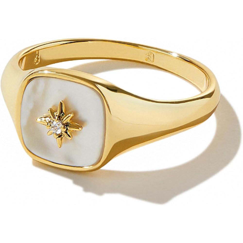 imageAna Luisa Gold Rings for Women  14K Gold Plated Rings for Women Non Tarnish  Trendy Stacking Ring for Everyday Wear  Twisted Heart Eternity Ring Double Styles  Hypoallergenic amp WaterResistant JewelryGold Signet Ring