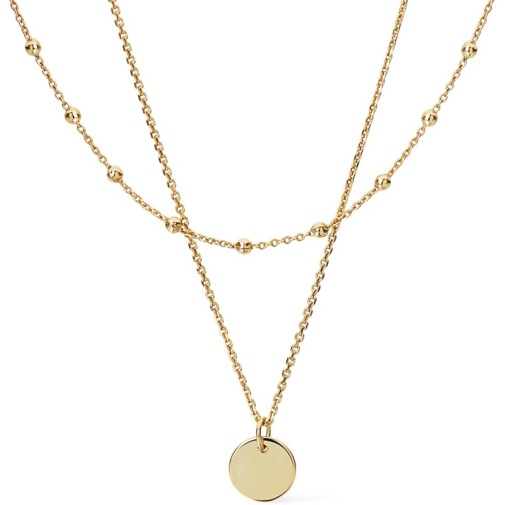 imageAna Luisa Layered Necklaces for Women Chic 14K Gold Plated Chains with Two Separate Necklaces for a Layered Look Trendy Charm Necklace Hypoallergenic amp TarnishFree Dainty Gold Chain NecklaceWillow Coin Set