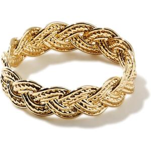 Ana Luisa Gold Rings for Women – 14K Gold Plated Rings for Women Non Tarnish – Trendy Stacking Ring for Everyday Wear – Twisted, Heart, Eternity Ring Double Styles – Hypoallergenic & Water-Resistant Jewelry(Band Ring)