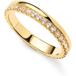 Ana Luisa Gold Rings for Women – 14K Gold Plated Rings for Women Non Tarnish – Trendy Stacking Ring for Everyday Wear – Twisted, Heart, Eternity Ring Double Styles – Hypoallergenic & Water-Resistant Jewelry(Eternity Ring Double)