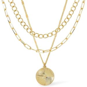Ana Luisa Layered Necklace Set for Women – Chic 14K Gold Plated Vintage Chains with Two Separate Necklaces for a Layered Look – Hypoallergenic & Tarnish-Free, Dainty Gold Chain Necklace Women(Michelle Layered)