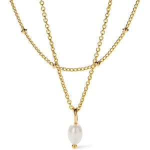 Ana Luisa Layered Necklaces for Women – Chic 14K Gold Plated Chains with Two Separate Necklaces for a Layered Look – Trendy Charm Necklace – Hypoallergenic & Tarnish-Free, Dainty Gold Chain Necklace(Tate Set)