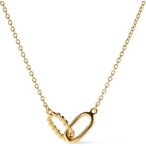 Ana Luisa Pendant Necklaces for Women – 14K Gold Plated and Silver Rhodium Necklace – Pearl, Heart, Circle, Moonstone, Gemstone, Knot Charm Styles – Hypoallergenic, Dainty, Trendy Layering Necklaces(Interlocking Ovals)