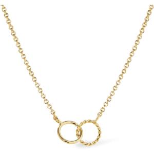 Ana Luisa Pendant Necklaces for Women – 14K Gold Plated and Silver Rhodium Necklace – Pearl, Heart, Circle, Moonstone, Gemstone, Knot Charm Styles – Hypoallergenic, Dainty, Trendy Layering Necklaces(Interlocking Circles)
