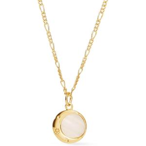 Ana Luisa Pendant Necklaces for Women – 14K Gold Plated and Silver Rhodium Necklace – Pearl, Heart, Circle, Moonstone, Gemstone, Knot Charm Styles – Hypoallergenic, Dainty, Trendy Layering Necklaces(Mei Moon Pendant)