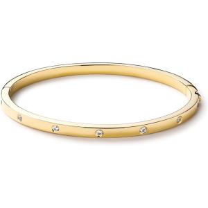 Ana Luisa Bracelets for Women – 14K Gold Plated & Silver Rhodium Bangle and Cuff Bracelets – Sleek Designs Perfect for Layering – Hypoallergenic, Water-Resistant, Tarnish-Free Bracelet(Selena – M/L)