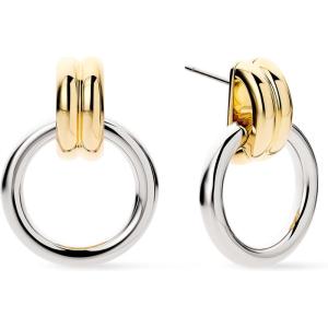 Ana Luisa Chunky Small Knot Earrings – 14K Gold Plated and Silver Statement Earrings for Women – Trendy Ball Drop Earring, Gold and Two Tone Knots, Dangle Earring for Women – Hypoallergenic Jewelry(Quinn)