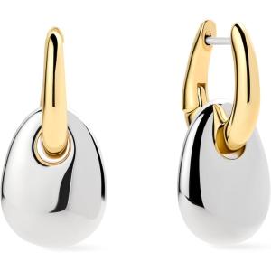 Ana Luisa Sage Drop Earrings for Women – 14K Gold Plated and Silver Two Tone Dangle Hoops, Assorted Styles – Small Gold Double Hoop Earrings – Lightweight, Hypoallergenic, Tarnish-Free Jewelry(Kayla-Two Tone)