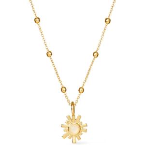 Ana Luisa Pendant Necklaces for Women – 14K Gold Plated and Silver Rhodium Necklace – Pearl, Heart, Circle, Moonstone, Gemstone, Knot Charm Styles – Hypoallergenic, Dainty, Trendy Layering Necklaces(Rebecca Moonstone)