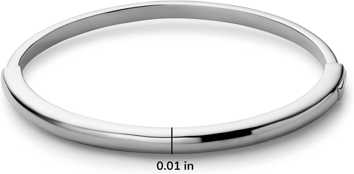 imageAna Luisa Bracelets for Women 14K Gold Plated amp Silver Rhodium Bangle and Cuff Bracelets Sleek Designs Perfect for Layering Hypoallergenic WaterResistant TarnishFree Bracelet for Daily WearBrynley Silver ML
