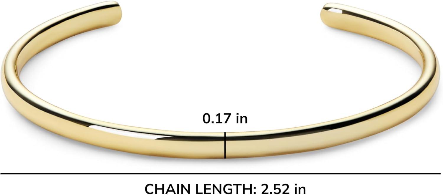 imageAna Luisa Bracelets for Women 14K Gold Plated amp Silver Rhodium Bangle and Cuff Bracelets Sleek Designs Perfect for Layering Hypoallergenic WaterResistant TarnishFree Bracelet for Daily WearArloOne Size