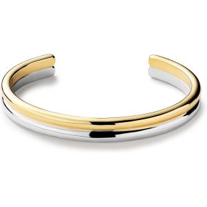 Ana Luisa Bracelets for Women – 14K Gold Plated & Silver Rhodium Bangle and Cuff Bracelets – Sleek Designs Perfect for Layering – Hypoallergenic, Water-Resistant, Tarnish-Free Bracelet for Daily Wear(Arlo Two Tone-One Size)