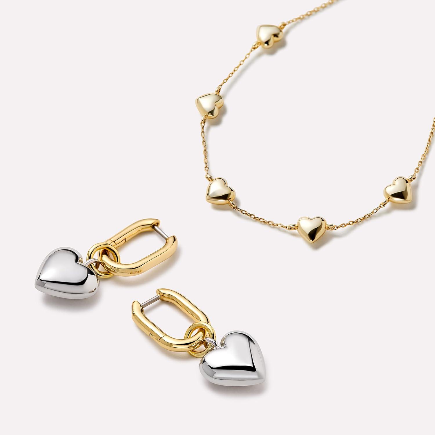imageAna Luisa Gold Bracelets for Women Sterling Silver 14K Gold Plated Dainty Chain with Pearl Heart amp Flower Cuff Bracelet Styles for Daily Wear Hypoallergenic WaterResistant TarnishFreeLani 14K Gold Plated