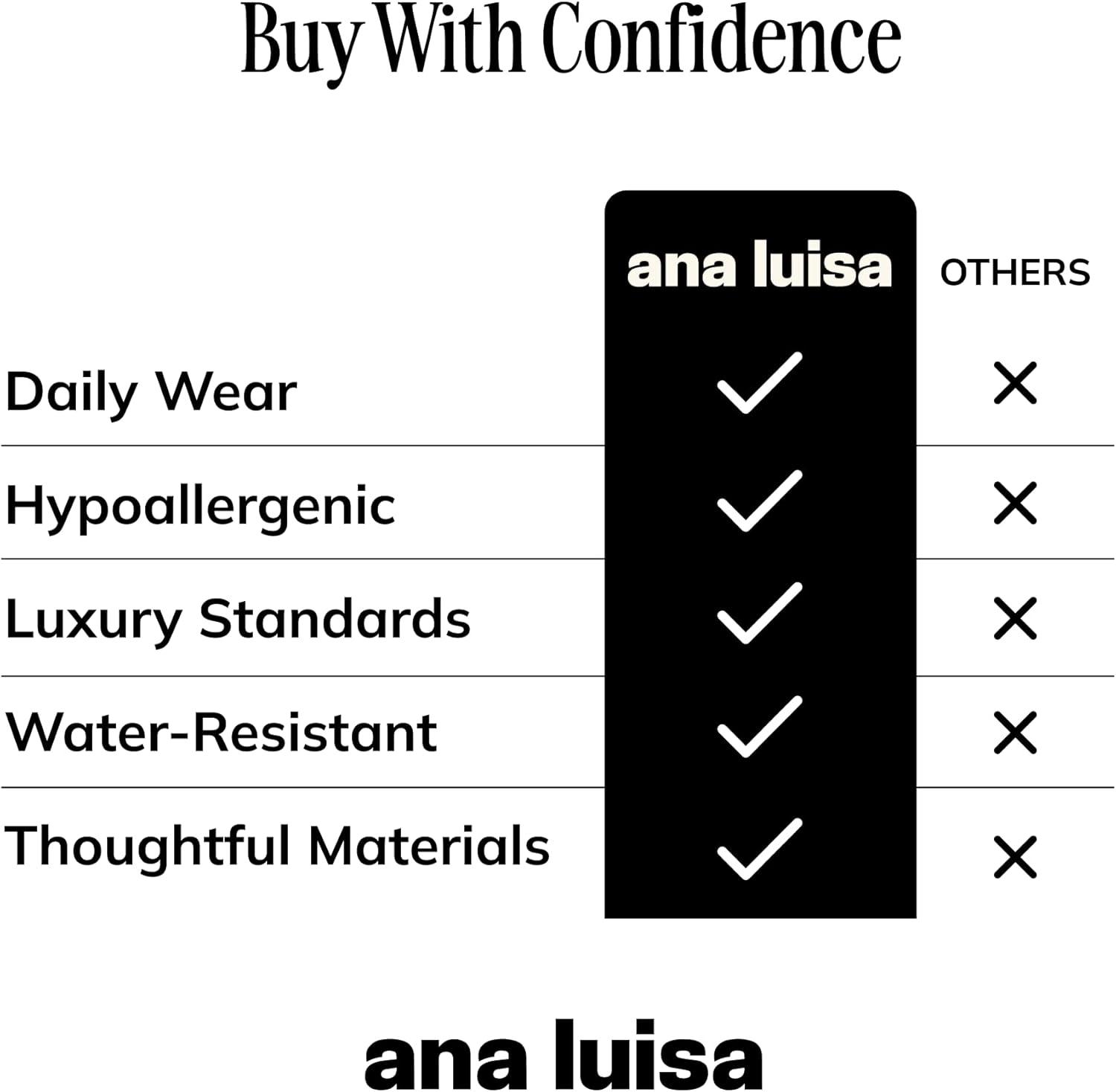 imageAna Luisa Gold Rings for Women 14K Gold Plated Rings for Women Non Tarnish Trendy Stacking Ring for Daily Wear Twisted Heart Eternity Ring Styles Hypoallergenic amp WaterResistant JewelrySize 10