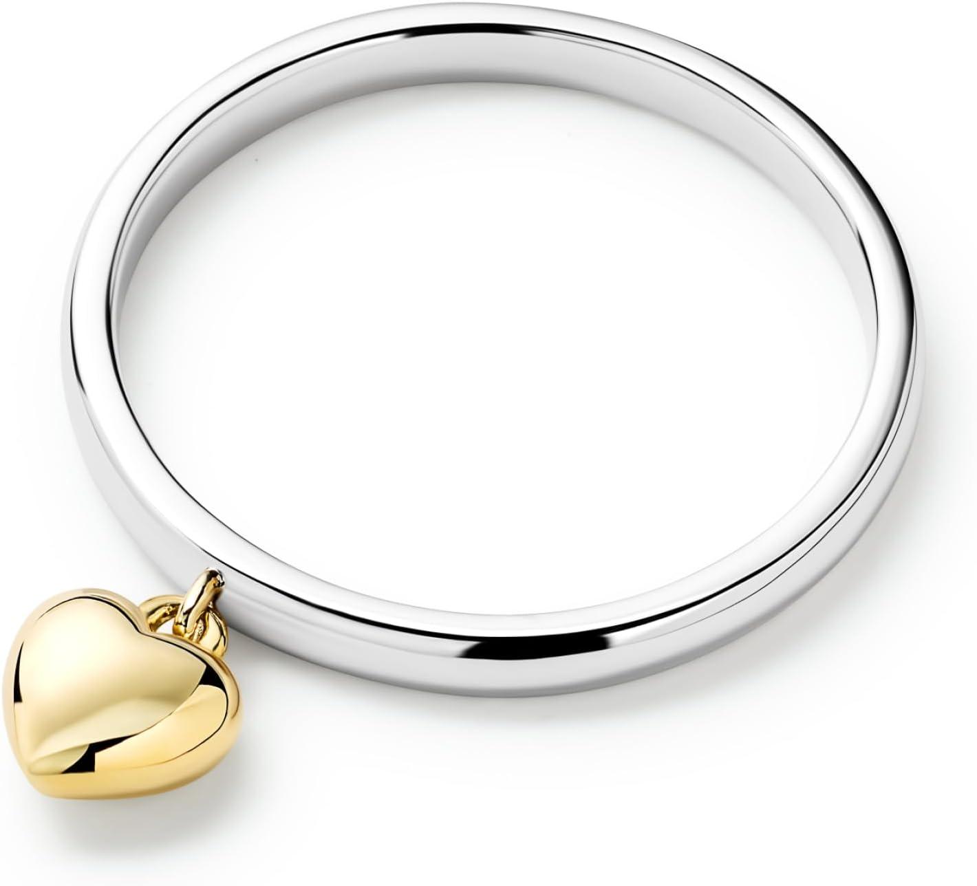 imageAna Luisa Gold Rings for Women 14K Gold Plated Rings for Women Non Tarnish Trendy Stacking Ring for Daily Wear Twisted Heart Eternity Ring Styles Hypoallergenic amp WaterResistant JewelrySize 8