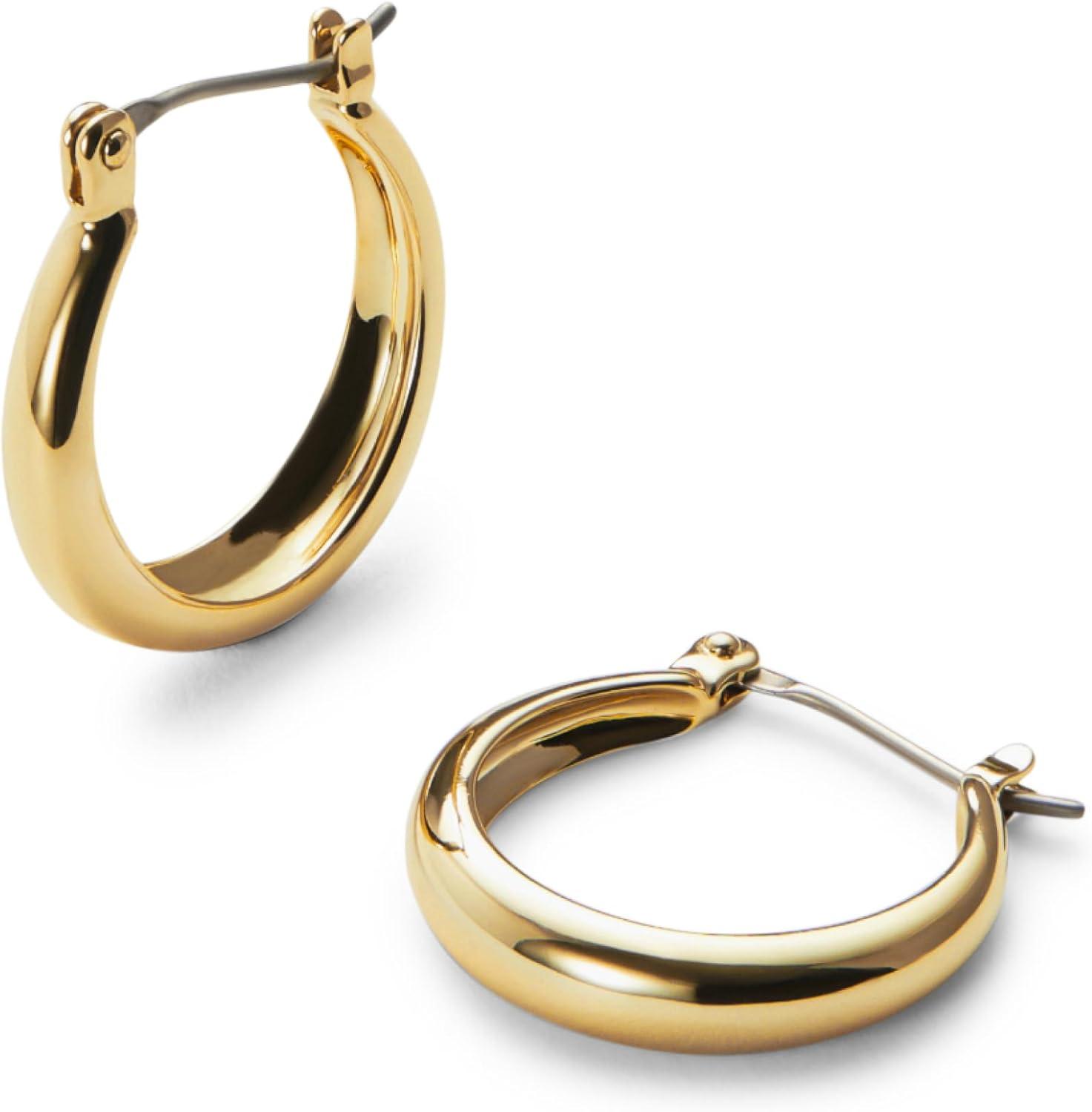 imageAna Luisa Hoop Earrings for Women Sterling Silver 14K Gold Plated amp Silver Rhodium Plated Assorted Earring Styles Dainty Small Gold Hoop Earrings for Daily Wear Hypoallergenic amp TarnishFreeGold
