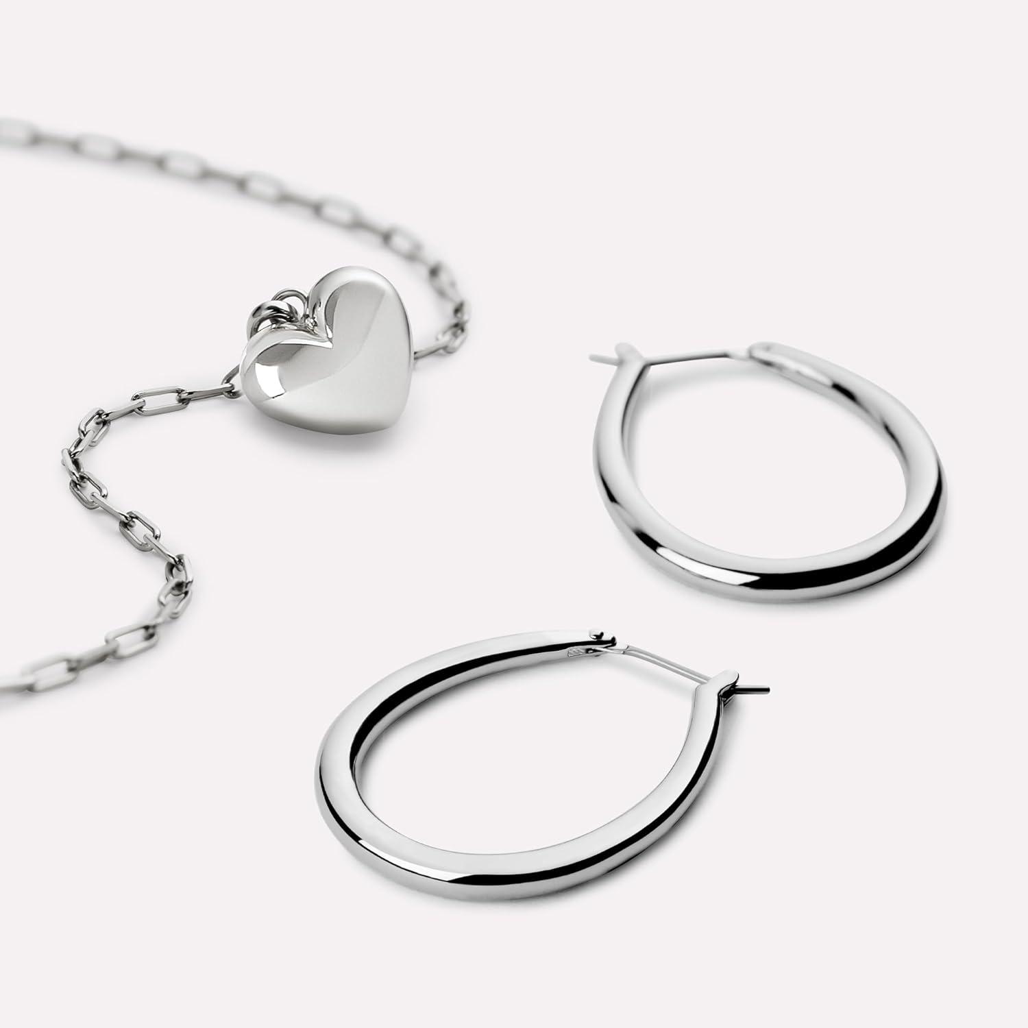 imageAna Luisa Hoop Earrings for Women Sterling Silver 14K Gold Plated amp Silver Rhodium Plated Assorted Earring Styles Dainty Small Gold Hoop Earrings for Daily Wear Hypoallergenic amp TarnishFreeSilver