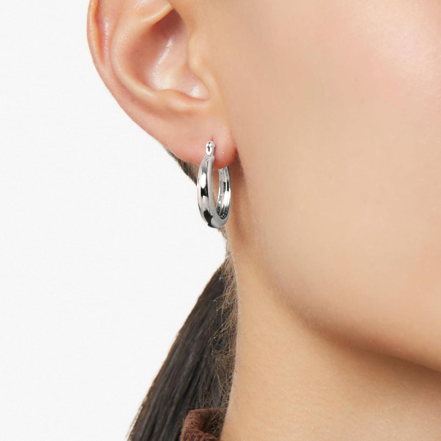imageAna Luisa Hoop Earrings for Women Sterling Silver 14K Gold Plated amp Silver Rhodium Plated Assorted Earring Styles Dainty Small Gold Hoop Earrings for Daily Wear Hypoallergenic amp TarnishFreeSilver