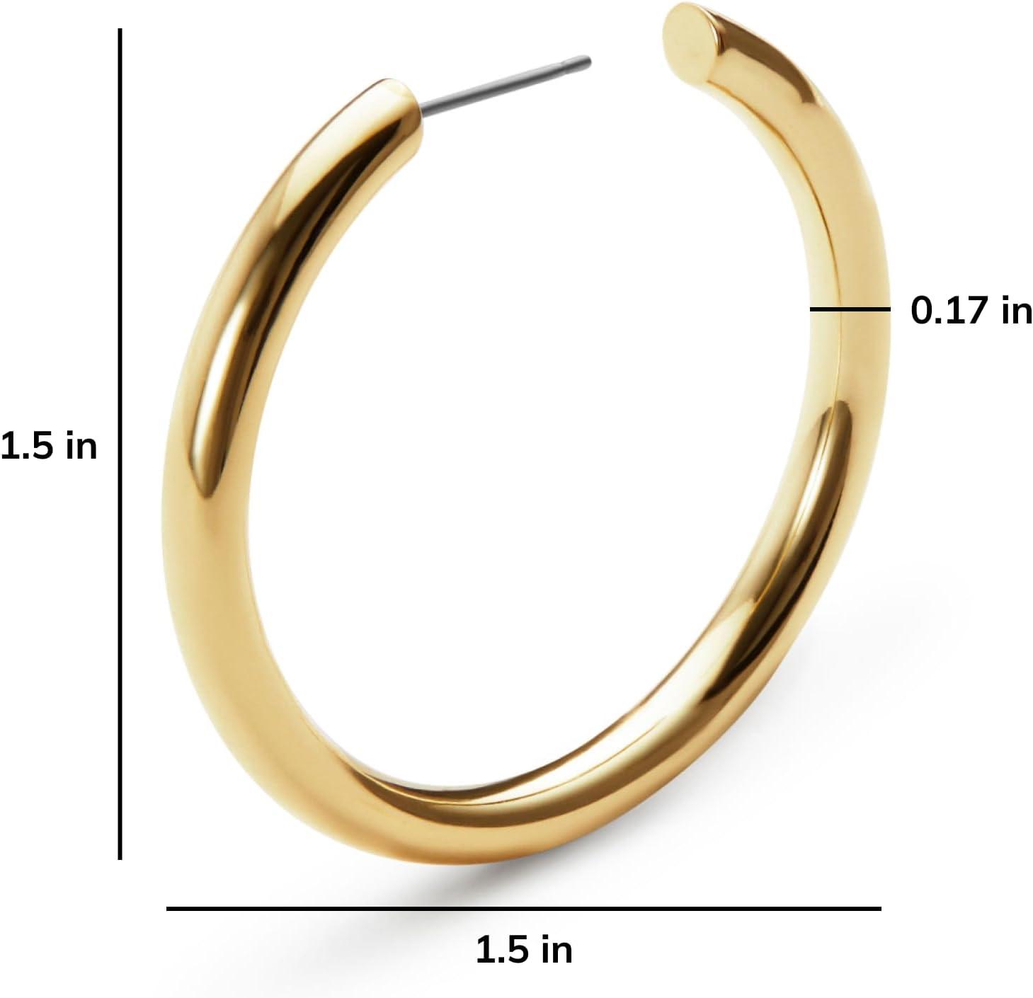 imageAna Luisa Hoop Earrings for Women Sterling Silver 14K Gold Plated amp Silver Rhodium Plated Assorted Earring Styles Dainty Small Gold Hoop Earrings for Daily Wear Hypoallergenic amp TarnishFreeGold