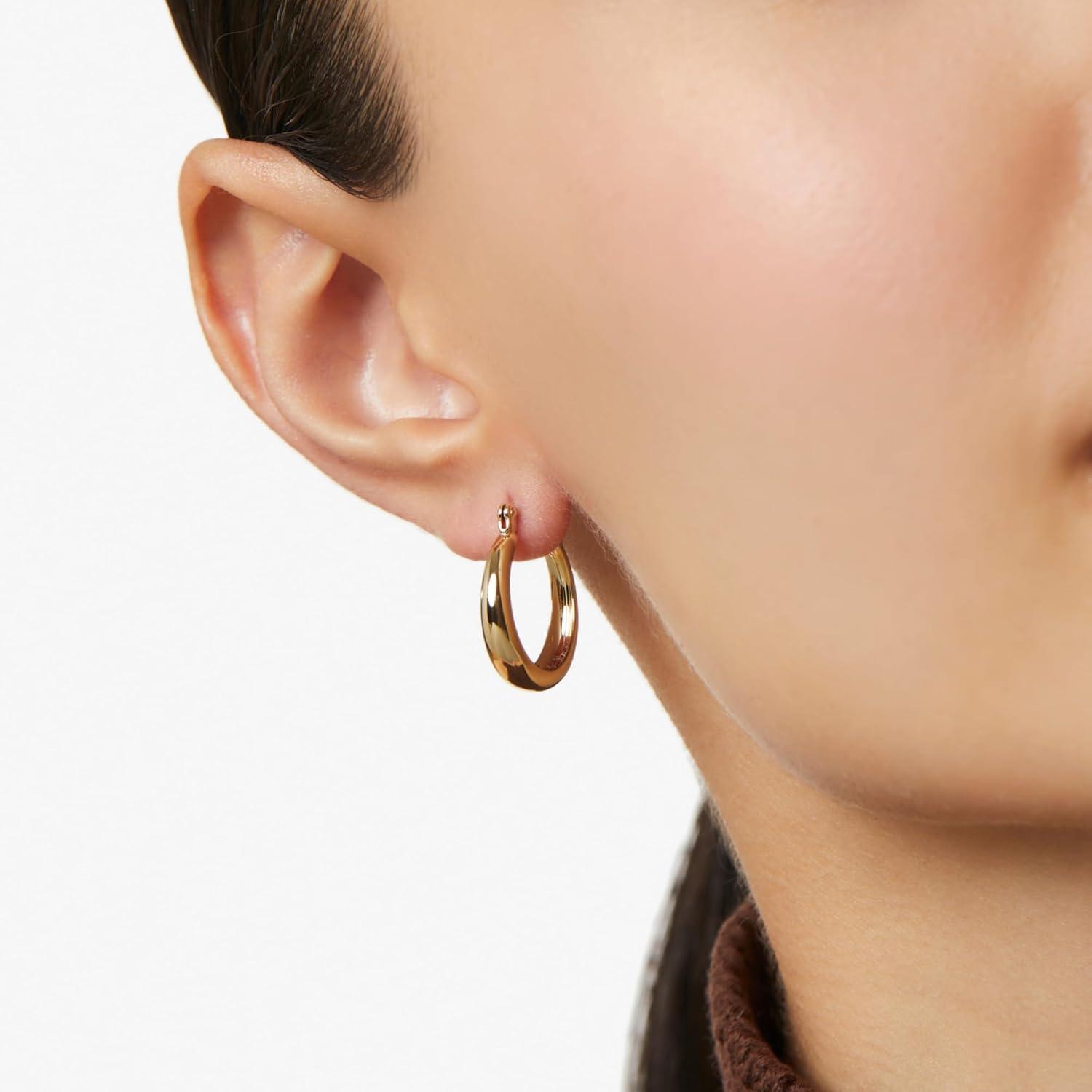 imageAna Luisa Hoop Earrings for Women Sterling Silver 14K Gold Plated amp Silver Rhodium Plated Assorted Earring Styles Dainty Small Gold Hoop Earrings for Daily Wear Hypoallergenic amp TarnishFreeGold