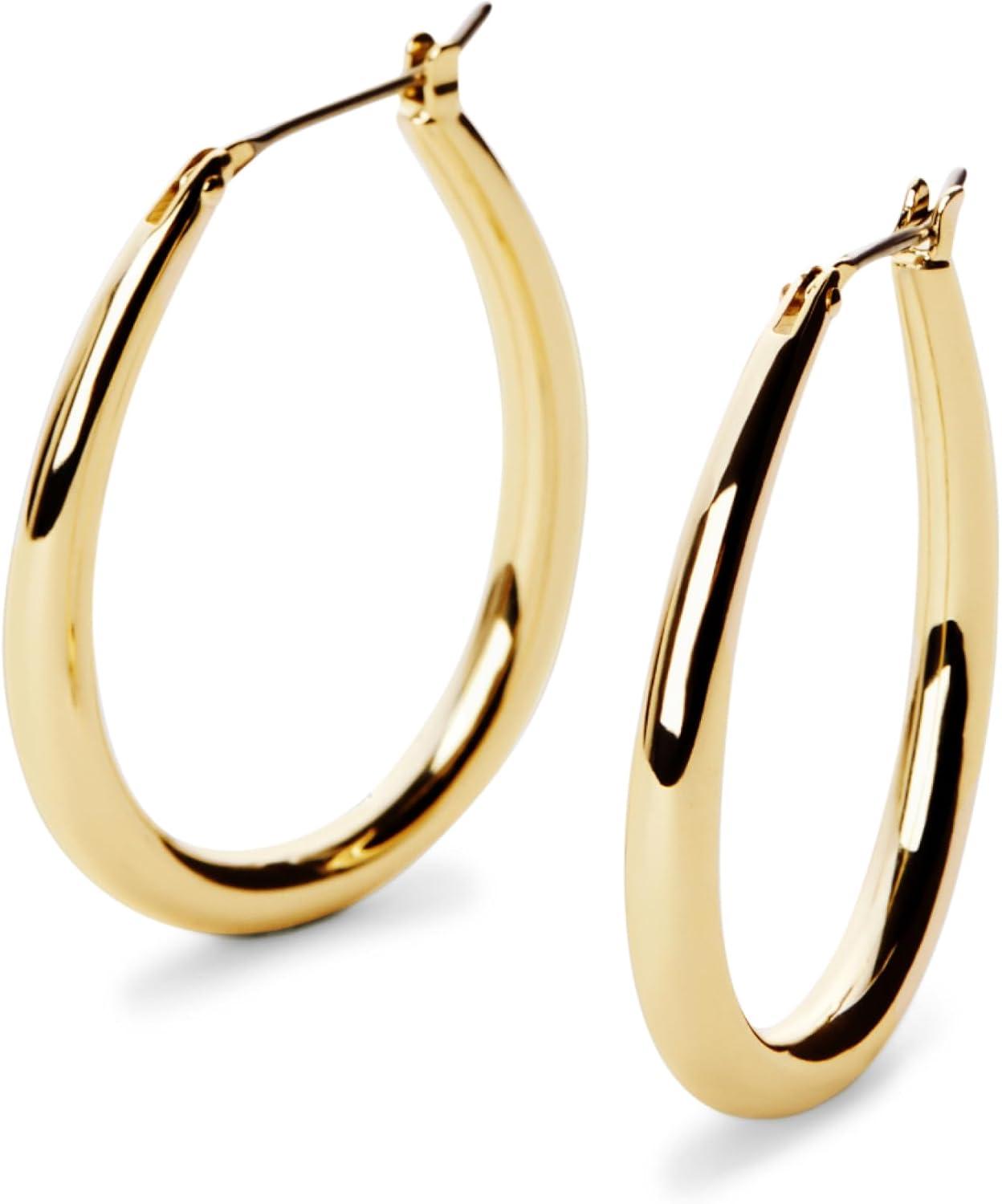 imageAna Luisa Hoop Earrings for Women Sterling Silver 14K Gold Plated amp Silver Rhodium Plated Assorted Earring Styles Dainty Small Gold Hoop Earrings for Daily Wear Hypoallergenic amp TarnishFreeGold