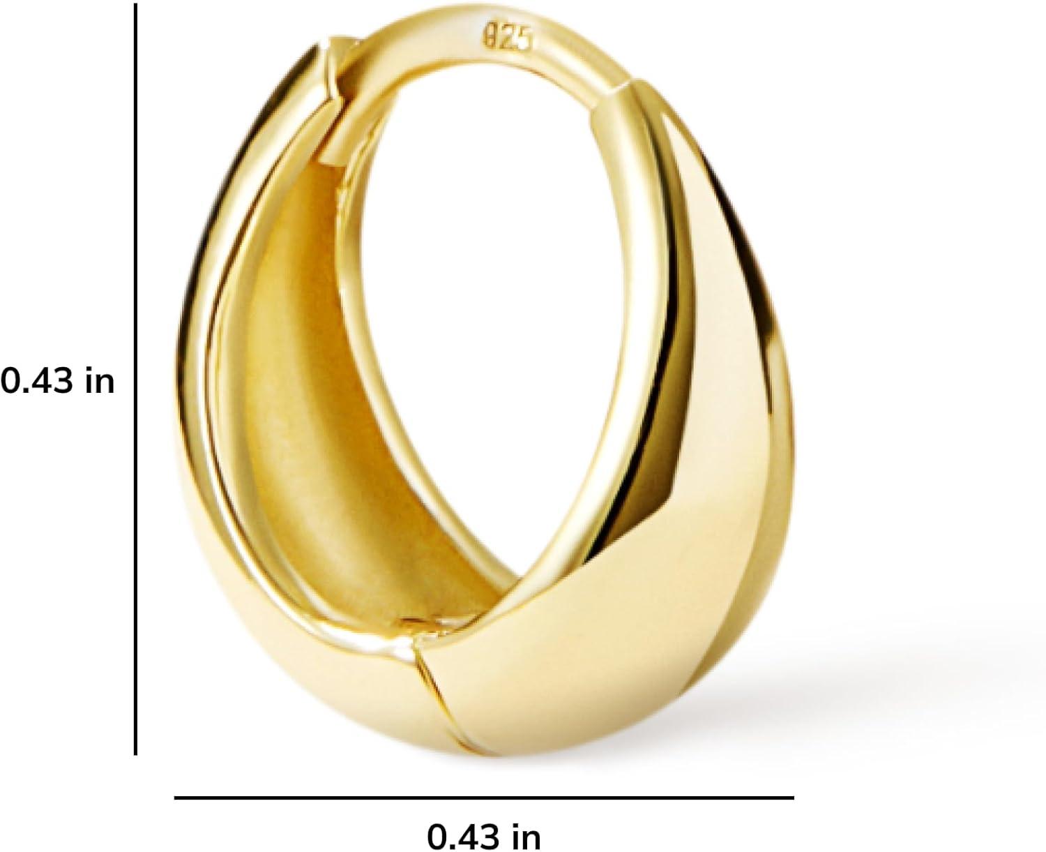 imageAna Luisa Hoop Earrings for Women Sterling Silver 14K Gold Plated amp Silver Rhodium Plated Assorted Earring Styles Dainty Small Gold Hoop Earrings for Daily Wear Hypoallergenic amp TarnishFreeGold