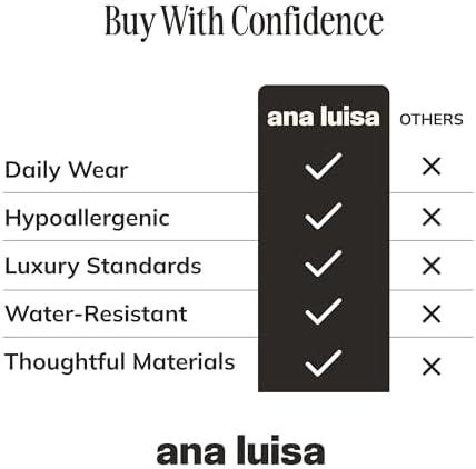 imageAna Luisa Jewelry Gold Chain Necklaces for Women 14K Gold Plated Dainty Necklaces for Layering and Daily Wear Hypoallergenic WaterResistant Jewelry Flower Heart Chain Assorted StylesFlower Station