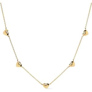 Ana Luisa Jewelry Gold Chain Necklaces for Women – 14K Gold Plated Dainty Necklaces for Layering and Daily Wear – Hypoallergenic, Water-Resistant Jewelry – Flower, Heart, Chain Assorted Styles(Heart – Gold)