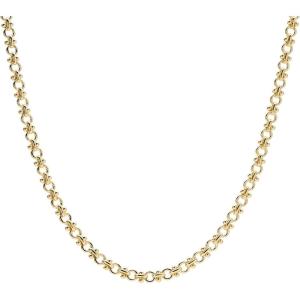 Ana Luisa Jewelry Gold Chain Necklaces for Women – 14K Gold Plated Dainty Necklaces for Layering and Daily Wear – Hypoallergenic, Water-Resistant Jewelry – Flower, Heart, Chain Assorted Styles(Chunky – Gold)